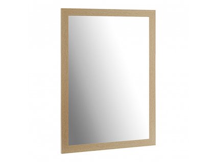 2514287 nastenne zrkadlo drevo prirodna 55 5 x 1 5 x 75 5 cm