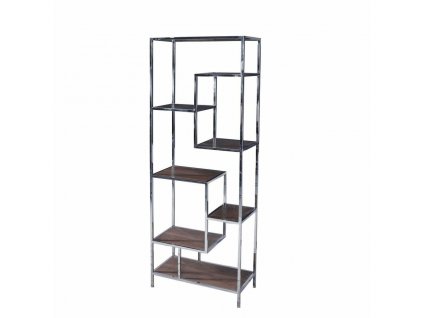 2503619 1 regal s policami dkd home decor ocel drevo mdf 80 x 40 x 200 cm