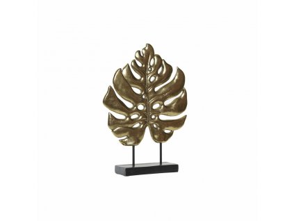 2765864 stojaca dekoracia dkd home decor list rastliny kov zivica cierna zlata 25 5 x 6 x 34 cm