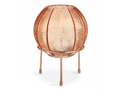 2497760 2 vaza medena lopta kov sklo 14 5 x 19 5 x 14 5 cm
