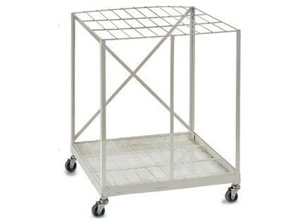 2664834 1 vykladny stojan biela ocel 49 5 x 80 x 66 cm