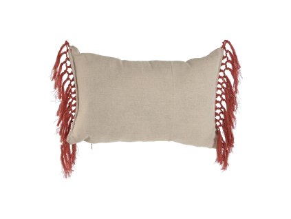 2893007 dekoracny vankus so strapcami home esprit terakota 50 x 30 x 15 cm
