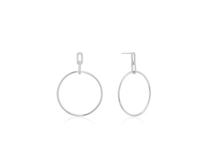 2925855 damske nausnice ania haie e021 07h mincove striebro siva 4 cm