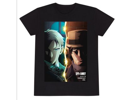 Uniszex rövid ujjú póló Spy X Family Spitscreen Black (Méret S)