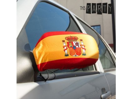 2963834 navleky na spatne zrkadlo so spanielskou vlajkou 2pc