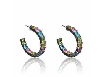 3002887 damske nausnice chiara ferragni j19avs02 nerezova ocel viacfarebna 4 cm