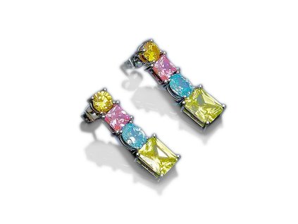 3002878 damske nausnice chiara ferragni j19avs03 nerezova ocel viacfarebna 3 cm