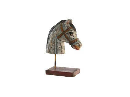 3063707 dekoracia kon dkd home decor zelezo mangove drevo 24 x 35 x 12 cm
