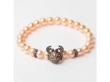 3091732 damsky naramok lancaster jla br crab 4 pe gastanova oranzova mincovne striebro 16 mm