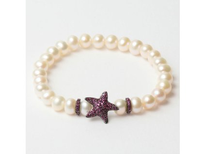 3091822 damsky naramok lancaster jla br star 5 wh purpurova biela mincovne striebro 16 mm