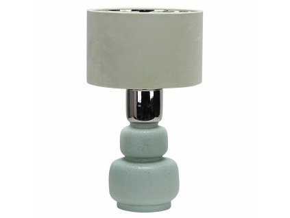 3099394 stolna lampa dkd home decor moderny keramicky zelena strieborna e27 50 w 220 v 30 x 54 x 30 cm