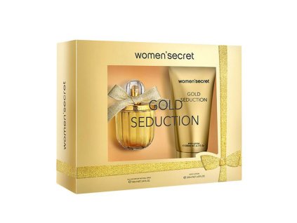 3099625 darcekova sada telovej kozmetiky pre zeny gold seduction women secret edp 100 ml telove mlieko 200 ml 2 ks