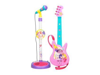 3102235 hudobna hracka gitara s mikrofonom barbie 3 rokov