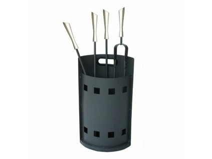 3102802 krbove naradie so stojanom dkd home decor nerezova ocel ocel cierna 25 x 62 x 16 cm