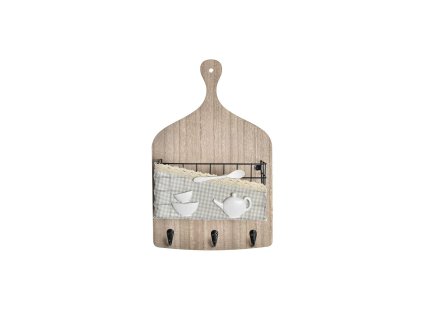 3102730 nastenny vesiak dkd home decor kov drevo 23 x 9 x 36 cm