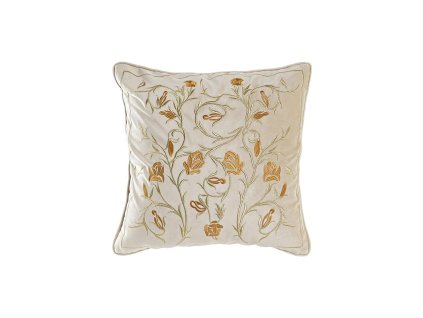 3103594 vankusik dkd home decor zlata polyester kvety 45 x 10 x 45 cm