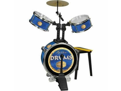 3121867 hudobna hracka reig bicie nastroje golden drums so stolickou plast 50 x 68 x 52 cm