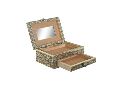 3167803 sperkovnica home esprit biela sampanska drevo aluminium 17 5 x 12 5 x 8 5 cm