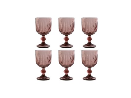 3173965 sada poharov na vino home esprit sklo ruzova 8 x 14 5 x 8 cm 6 kusov