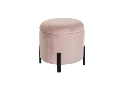 3212320 podlozka pod nohy dkd home decor cierna ruzova kov zamat 42 x 42 x 42 cm
