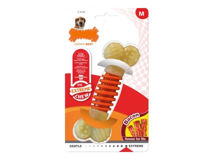 3225709 zuvacka pre psa s chutou slaniny nylabone extreme chew pro action nylon extra odolna velkost m