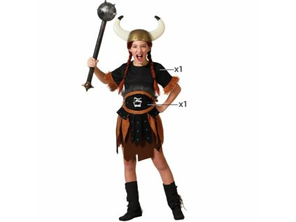 Jelmez gyerekeknek Woman Viking Dekle (Méret 5–6 év)