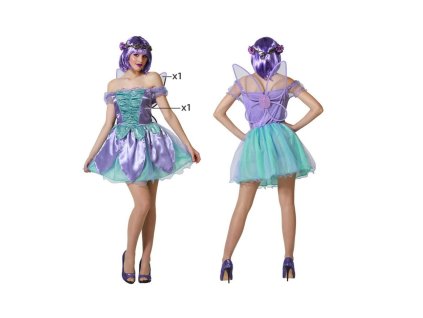 Lila tündér jelmez felnőtteknek (Méret XS/S)