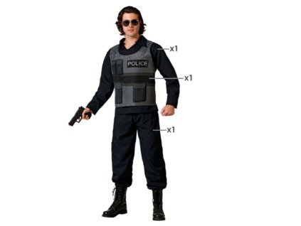 Jelmez felnőtteknek Rendőr (Méret M/L)