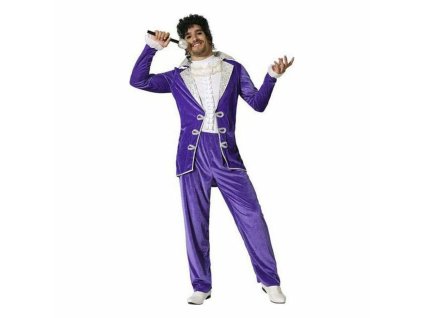 Lila rocksztár jelmez felnőtteknek (Méret XL)