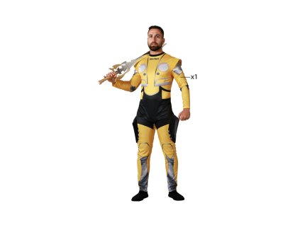 Jelmez felnőtteknek Robot Yellow (1 db) (Méret XS/S)