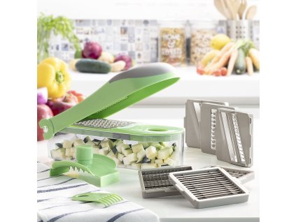 3235837 krajac zeleniny struhadlo a mandolina s receptami a prislusenstvom 7 v 1 choppie expert innovagoods