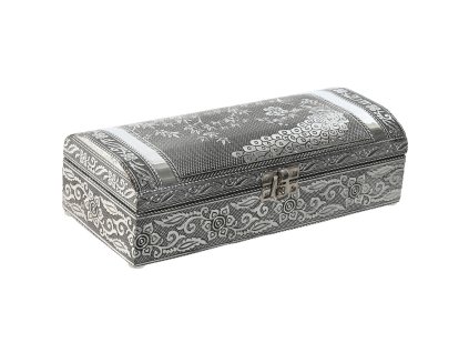 3244309 sperkovnica home esprit pav drevo aluminium strieborna zelena 22 5 x 10 x 6 5 cm