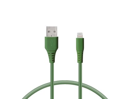 3249103 datovy kabel usb na lightning ksix 1 m zeleny