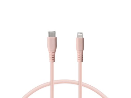 3249106 datovy kabel usb c na lightning ksix 1 m ruzovy