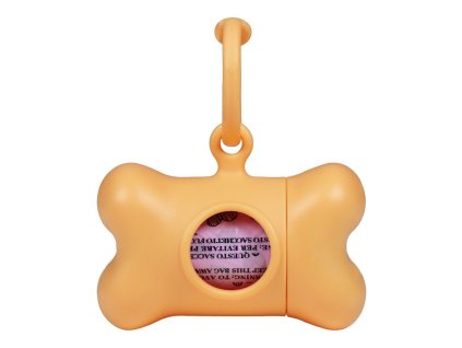 3247822 zasobnik na sacky pre domace zvierata united pets bon ton nano classic pes oranzova recyklovany plast 6 x 3 x 4 cm
