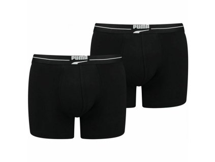 Férfi boxer Puma Gentle Retro Black (2 db) (Méret S)
