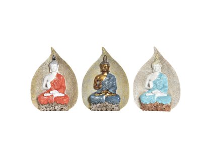 3271057 dekoracia na stol dkd home decor cervena modra zlata oranzova buddha zivica 15 5 x 5 x 20 7 cm 3 kusov