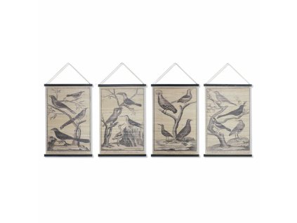 3270832 platno dkd home decor vtaky 4 ks 60 x 2 x 90 cm