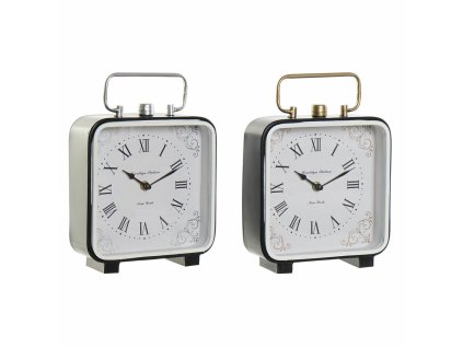 3270730 stolne hodiny dkd home decor sklo cierna modra zelezo 20 x 7 x 26 cm 2 ks