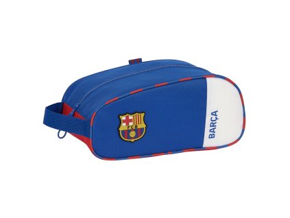 3272716 cestovna taska na topanky f c barcelona modra hnedocervena 34 x 15 x 18 cm