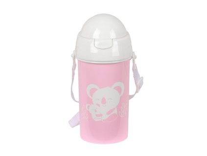 3273181 detska flasa so slamkou safta koala pvc bez bpa ruzova 500 ml 7 3 x 19 5 x 7 3 cm