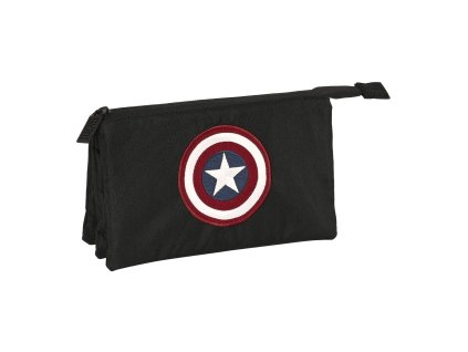 3274909 trojity peracnik pre starsich ziakov a studentov capitan america cierna 22 x 12 x 3 cm