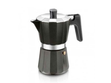 Moka Kettle Black Edition MELLTARTÓ (Kapacitás 6 csésze)