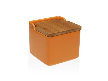 3287992 solnicka s vrchnakom versa keramicky oranzova 12 2 x 11 5 x 12 2 cm