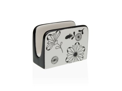 3286945 stojan na obrusky alebo na hubku na riad versa kvety keramicky 11 x 8 x 5 cm
