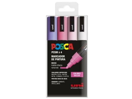 3293539 fixky pre akykolvek povrch drevo textil karton kov keramika plast posca pc 5m sweet teple farby 4 ks