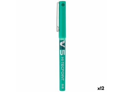 3293911 gulockove pero na tekuty atrament pilot v 5 hi tecpoint zelena 0 5 mm pack 12 ks