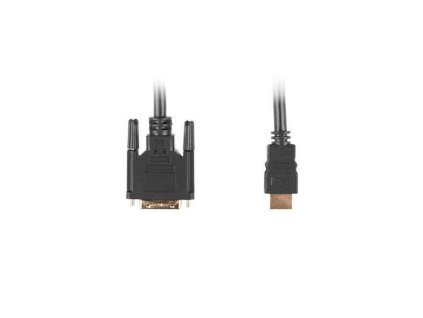 HDMI-DVI kábel Lanberg dugós vége/dugós vége fekete (Dimenzió 0,5 m)