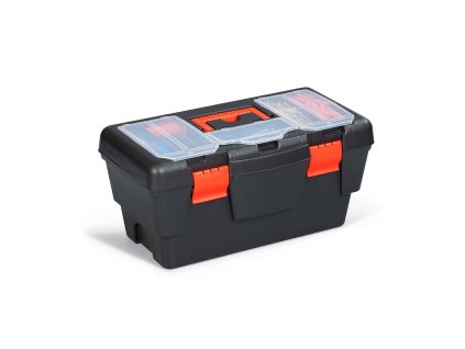 3302692 kufor na naradie s organizerom vo veku terry eko toolbox polypropylen cierna oranzova 48 x 25 5 x 23 cm