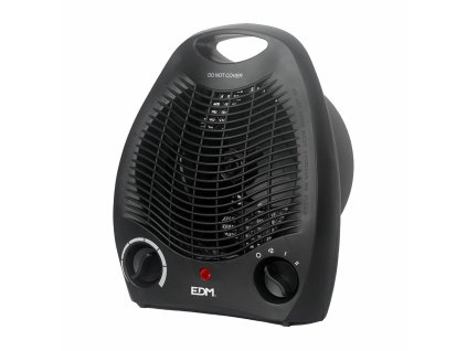 3304087 vykurovaci ventilator mini prenosny elektricky ohrievac edm cierna 1000 2000 w 21 x 27 x 12 5 cm